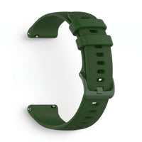 Bracelet Motion silicone vert, vue de profil - Garmin Quick Release 20mm | Clipz-it