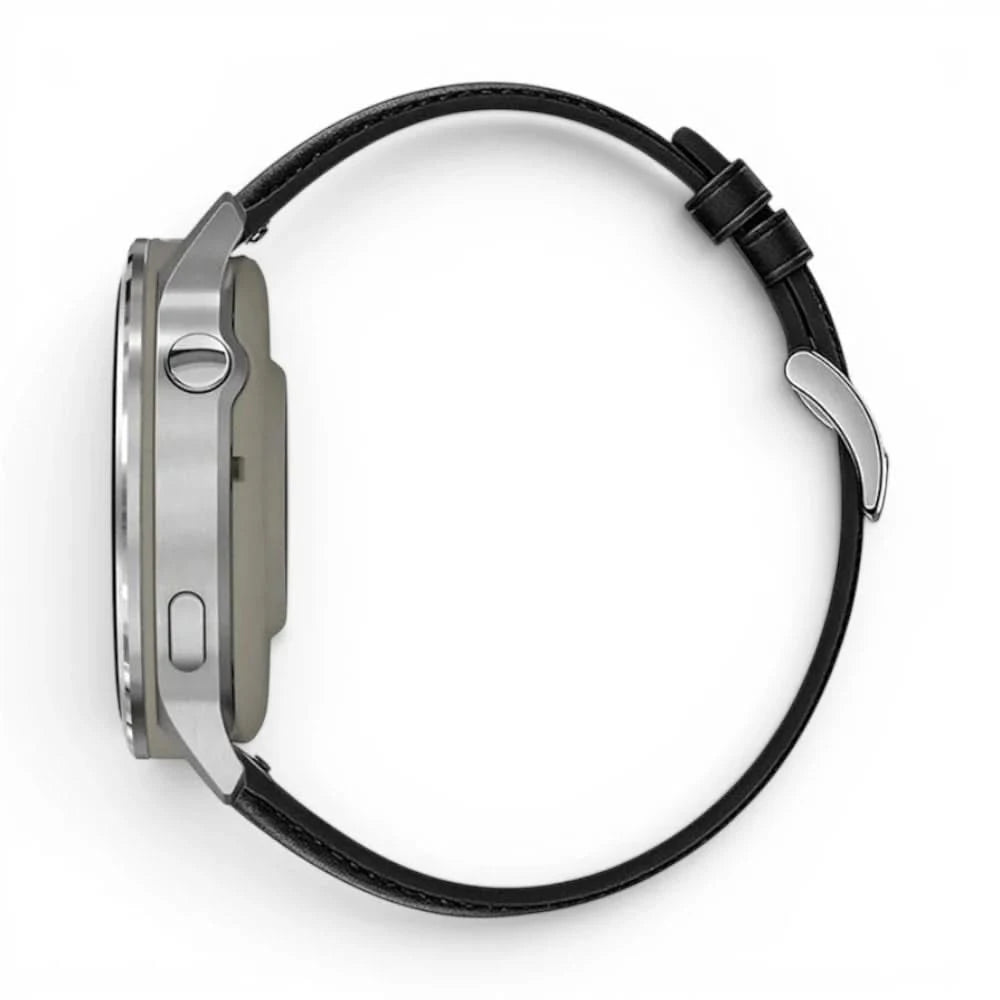 Kellarihm Nappa nahast must, tagantvaade - Garmin Quick Release 20mm | Clipz-it
