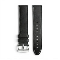 Kellarihm Nappa nahast punane, tagantvaade - Garmin Quick Release 20mm | Clipz-it