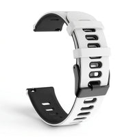 Bracelet Rhythm silicone blanc, vue de dos 2 - Garmin Quick Release 20mm | Clipz-it