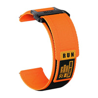 Rugged taktiskt nylonarmband, orange - Garmin Quick-Release 20 mm | Clipz-it