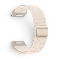 Bracelet Weave nylon tressé blanc, vue de dos - Garmin Quick Release 20mm | Clipz-it