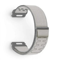 Bracelet Weave nylon tressé gris, vue de profil - Garmin Quick Release 20mm | Clipz-it