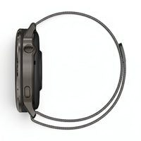 Bracelet Alvéole milanais acier noir, vue de dos - Garmin Quick Release 22mm | Clipz-it