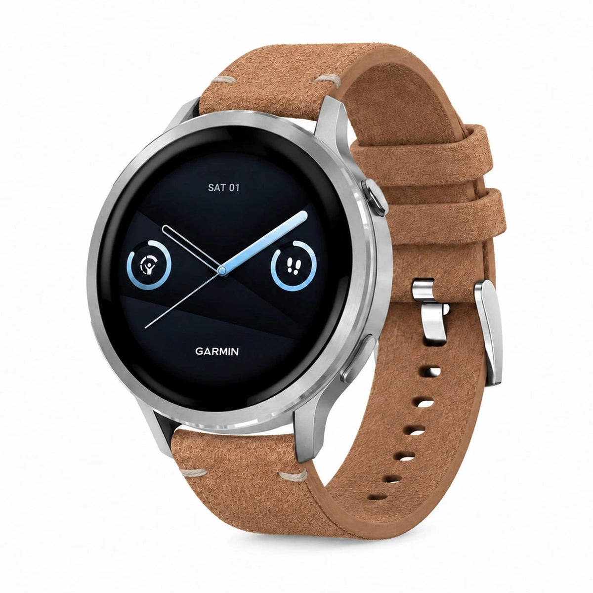 Bracelet Camden daim nubuck beige - Garmin Quick-Release 22mm | Clipz-it