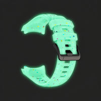 Lumen silicone strap, glow-in-the-dark green, strap only view - Garmin Quick Release 22mm