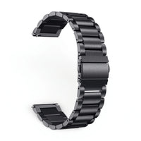 Bracelet Maillon acier inoxydable noir, vue de dos - Garmin Quick Release 22mm | Clipz-it