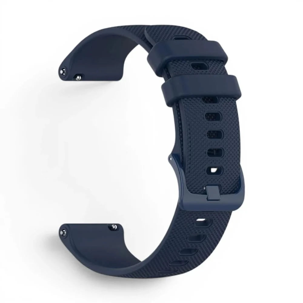 Bracelet Motion silicone bleu, vue de profil - Garmin Quick Release 22mm | Clipz-it