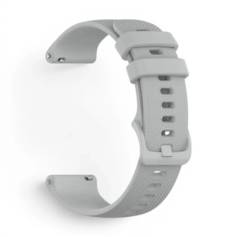Bracelet Motion silicone gris, vue de profil - Garmin Quick Release 22mm | Clipz-it