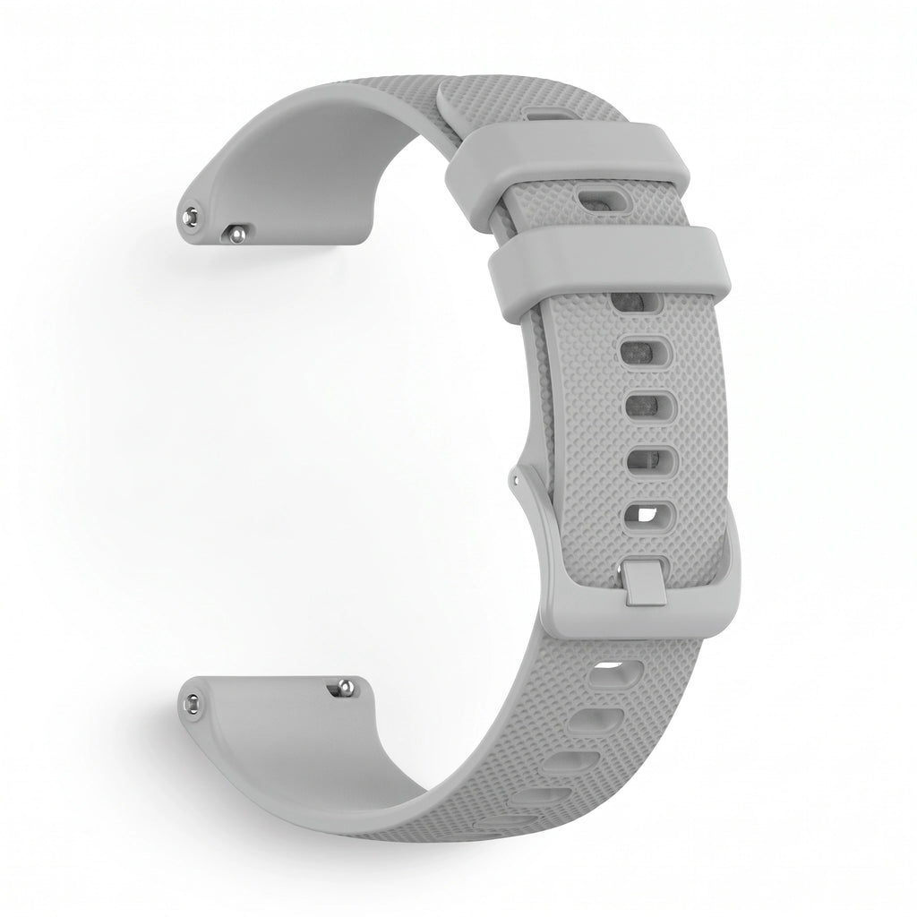 Bracelet Motion silicone gris, vue de profil - Garmin Quick Release 22mm | Clipz-it