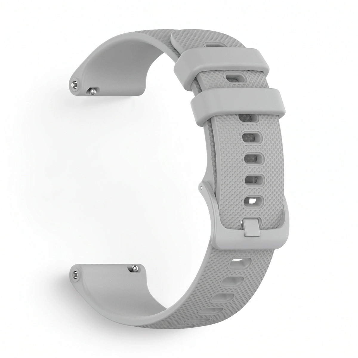 Bracelet Motion silicone gris, vue de profil - Garmin Quick Release 22mm | Clipz-it