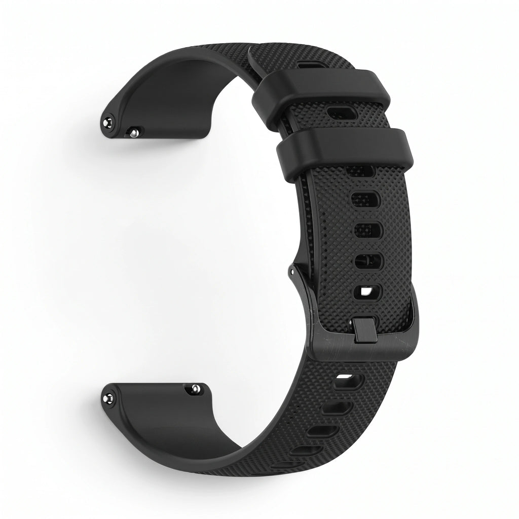 Bracelet Motion silicone noir, vue de dos 2 - Garmin Quick Release 22mm | Clipz-it
