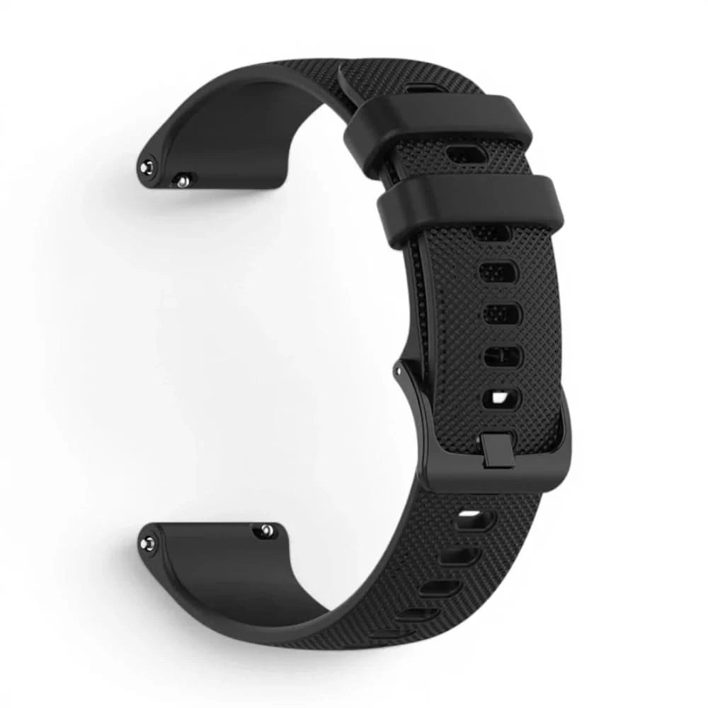 Bracelet Motion silicone noir, vue de dos 2 - Garmin Quick Release 22mm | Clipz-it