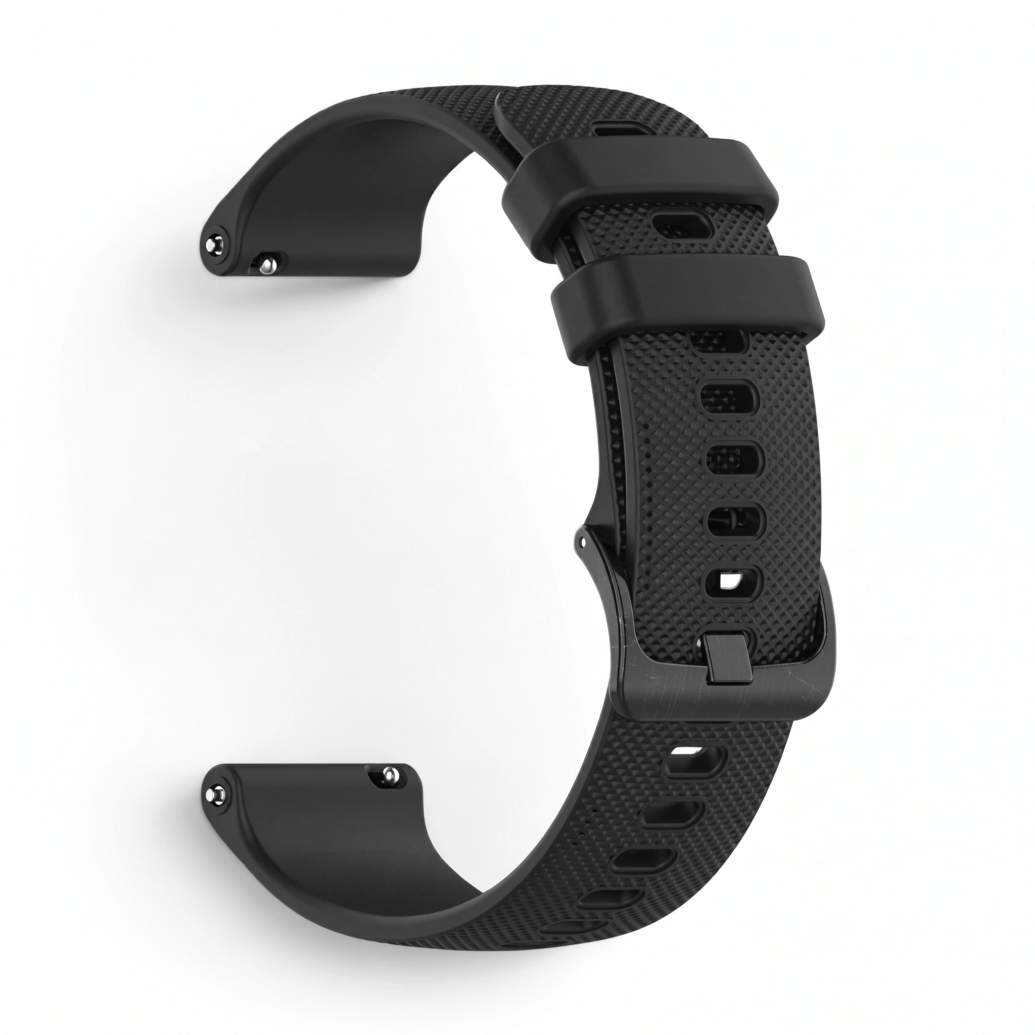 Bracelet Motion silicone noir, vue de dos 2 - Garmin Quick Release 22mm | Clipz-it