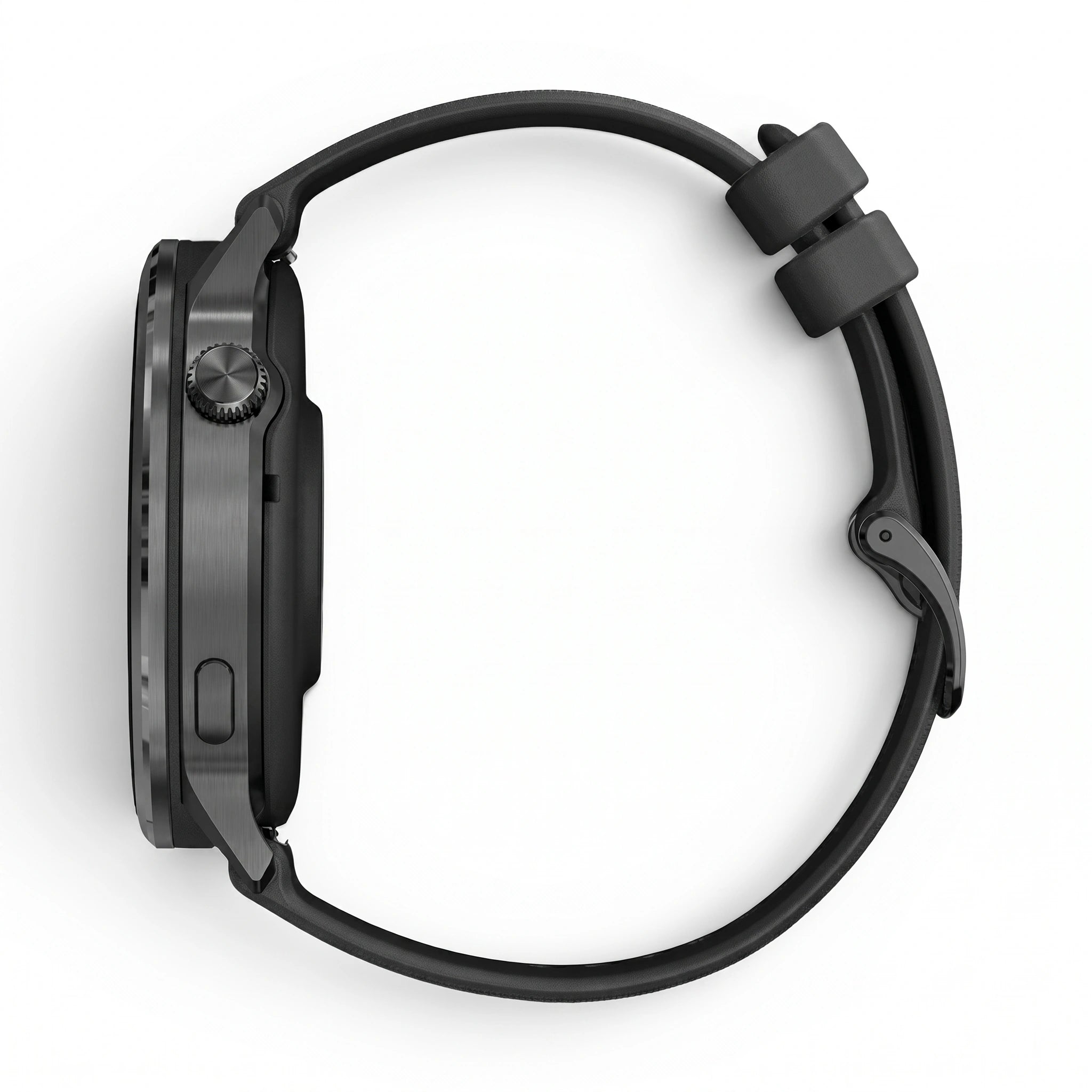 Bracelet Motion silicone noir, vue de dos - Garmin Quick Release 22mm | Clipz-it