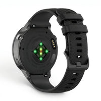 Bracelet Motion silicone noir, vue de face 2 - Garmin Quick Release 22mm | Clipz-it