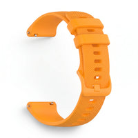 Bracelet Motion silicone orange, vue de profil - Garmin Quick Release 22mm | Clipz-it