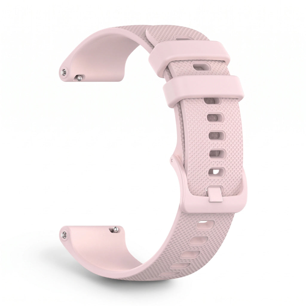 Bracelet Motion silicone rose, vue de profil - Garmin Quick Release 22mm | Clipz-it