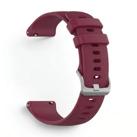 Bracelet Motion silicone rouge, vue de profil - Garmin Quick Release 22mm | Clipz-it