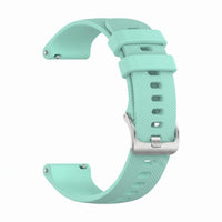 Bracelet Motion silicone turquoise, vue de profil - Garmin Quick Release 22mm | Clipz-it