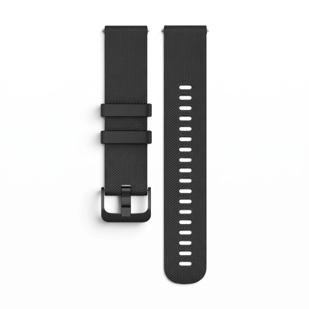 Bracelet Motion silicone vert, vue de profil 2 - Garmin Quick Release 22mm | Clipz-it