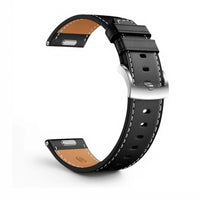 Urrem Nappa i læder, sort, set fra siden - Garmin Quick Release 22 mm | Clipz-it