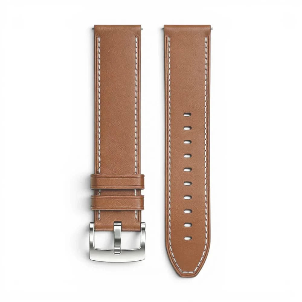Urrem Nappa i læder, rød, set bagfra - Garmin Quick Release 22 mm | Clipz-it