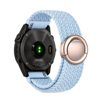 Natte nylonový pletený remienok, bleu ciel, pohľad zozadu - Garmin Quick Release 22mm