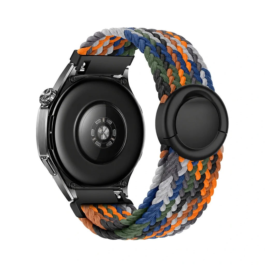Natte nylonový pletený remienok, denim multicolore, pohľad zozadu - Garmin Quick Release 22mm