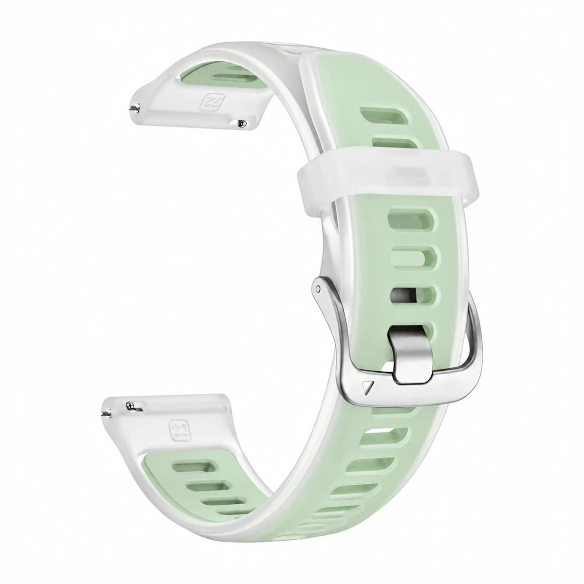 Prism silikoninė pusiau skaidri laikrodžio apyrankė, mėtų žalia - Garmin Quick Release 22 mm | Clipz-it