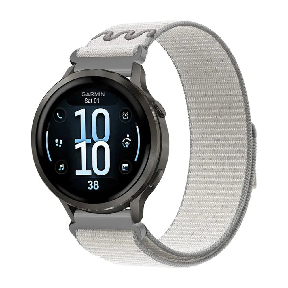 Weave fonott szövet óraszíj, szürke, elölnézet - Garmin QuickRelease 22 mm | Clipz-it
