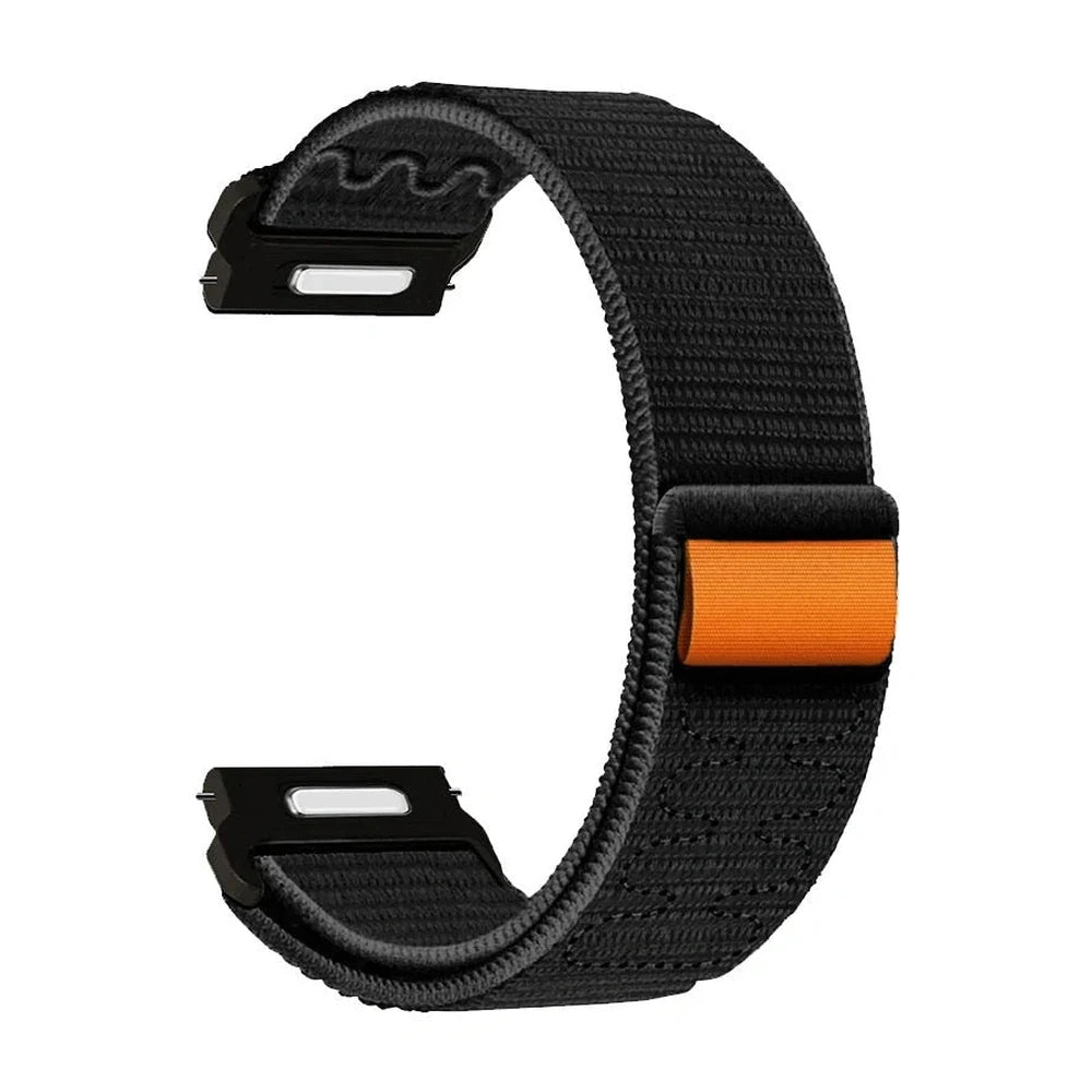 Weave fonott szövet óraszíj, fekete, oldalnézet - Garmin QuickRelease 22 mm | Clipz-it