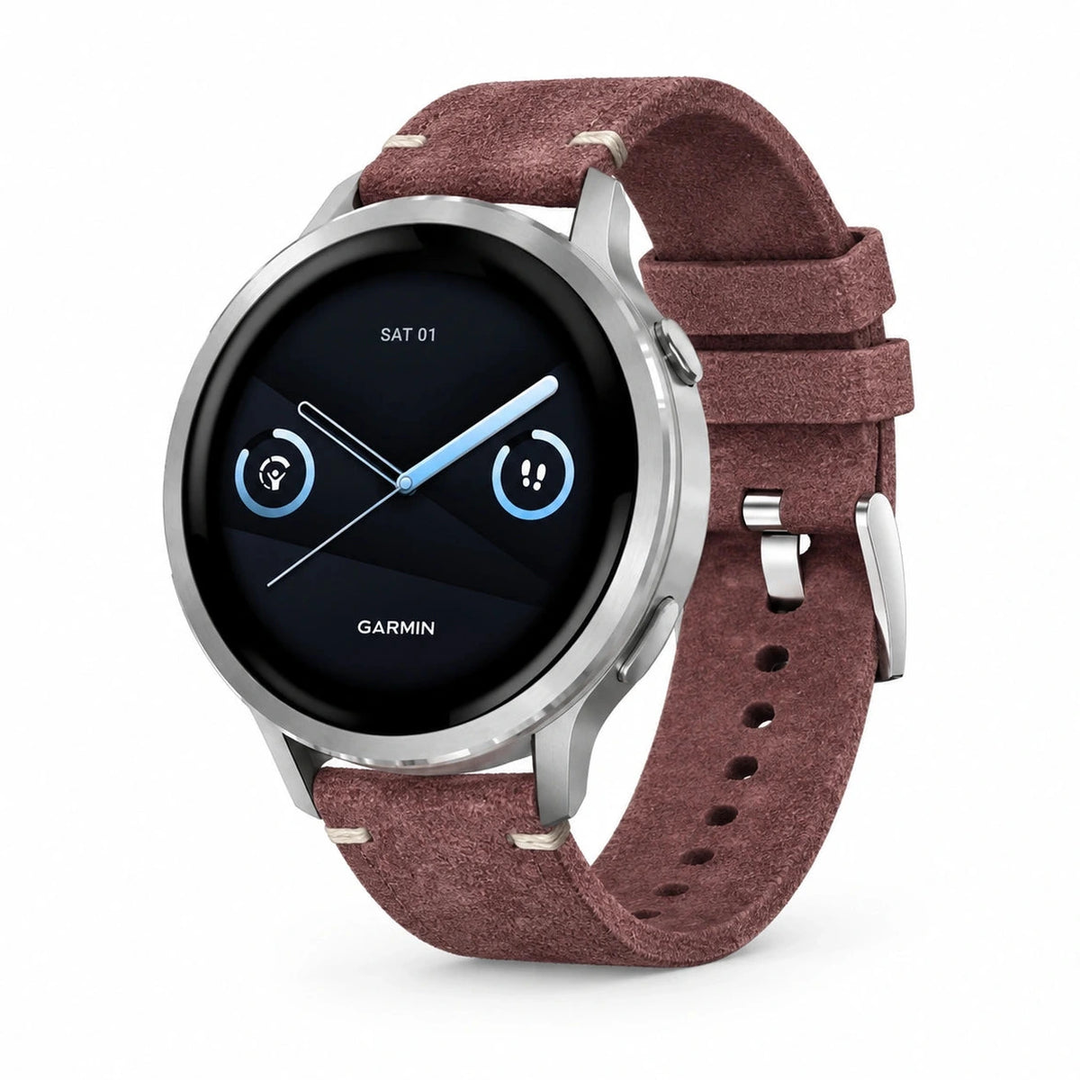 Bracelet Camden daim nubuck taupe - Garmin Quick-Release | Clipz-it
