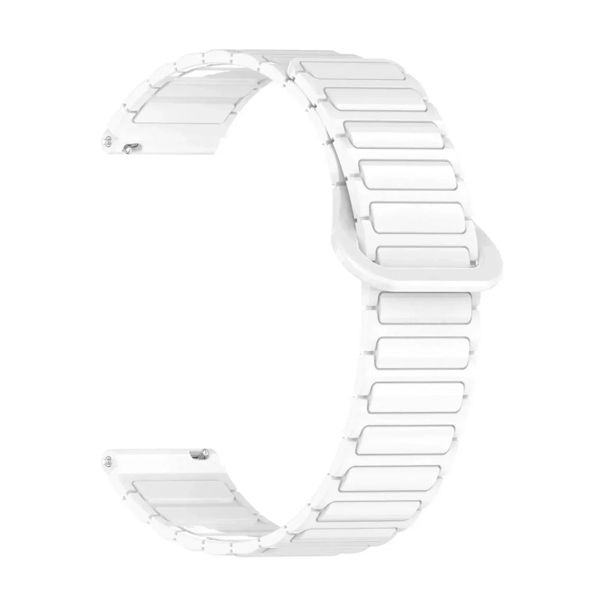 Bracelet Pulse silicone magnetique blanc, vue 3 - Garmin Quick-Release | Clipz-it