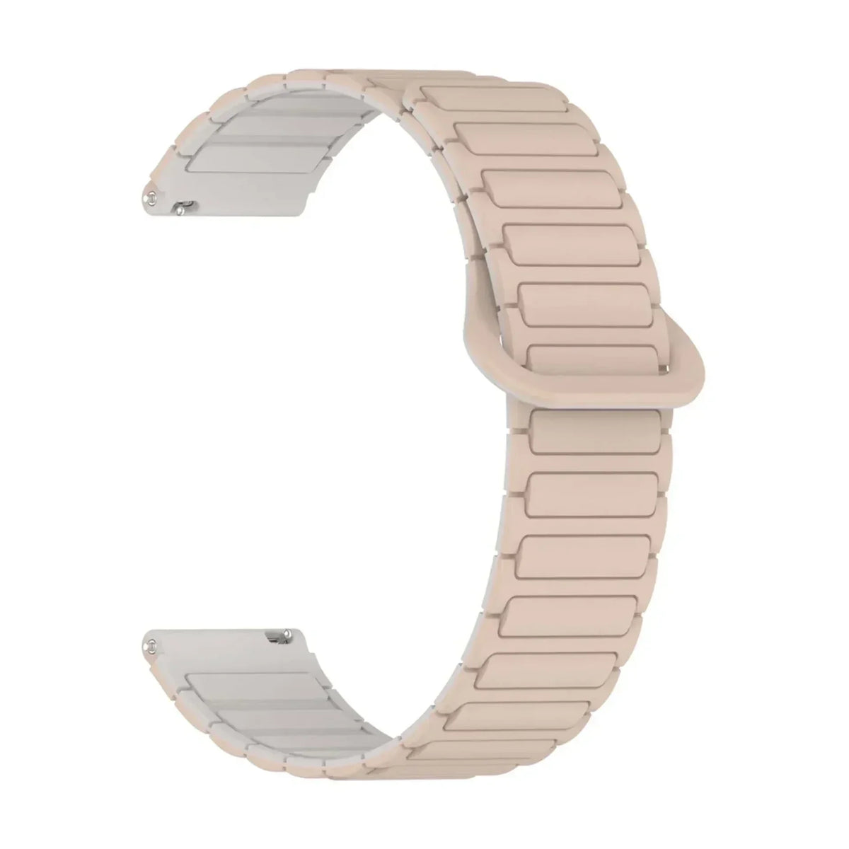 Bracelet Pulse silicone magnetique creme, vue 3 - Garmin Quick-Release | Clipz-it