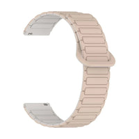Bracelet Pulse silicone magnetique creme, vue 3 - Garmin Quick-Release | Clipz-it