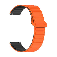 Bracelet Pulse silicone magnetique orange / noir, vue 3 - Garmin Quick-Release | Clipz-it