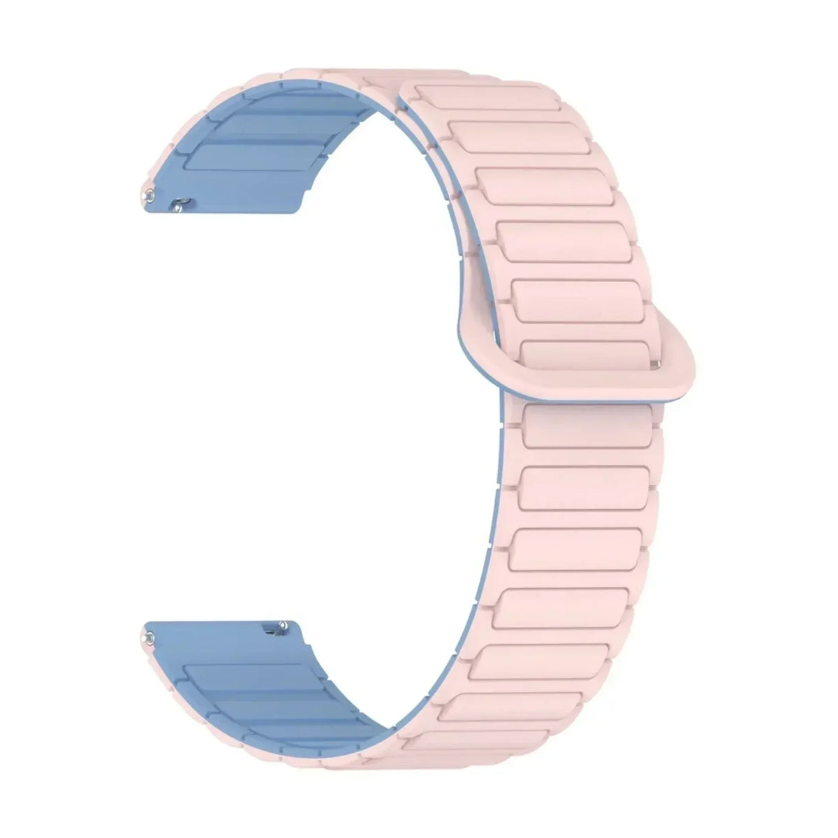 Bracelet Pulse silicone magnetique rose / bleu, vue 3 - Garmin Quick-Release | Clipz-it
