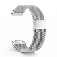 Bracelet Alvéole milanais acier argenté, vue de dos 2 - Garmin QuickFit 20mm | Clipz-it