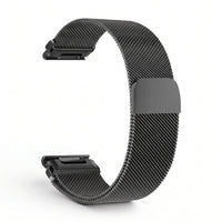 Bracelet Alvéole milanais noir, vue de dos - Garmin QuickFit 20mm | Clipz-it