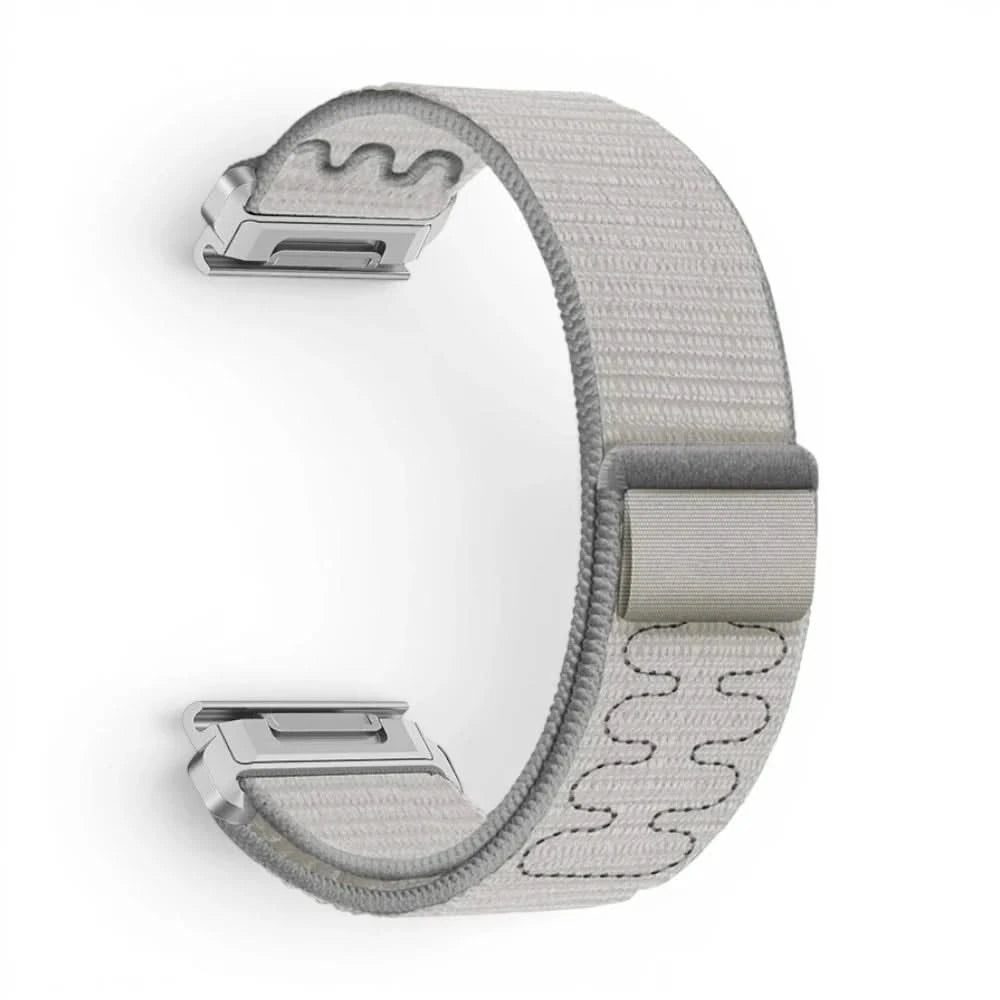 Bracelet Loop nylon gris, vue de dos - Garmin QuickFit 20mm | Clipz-it