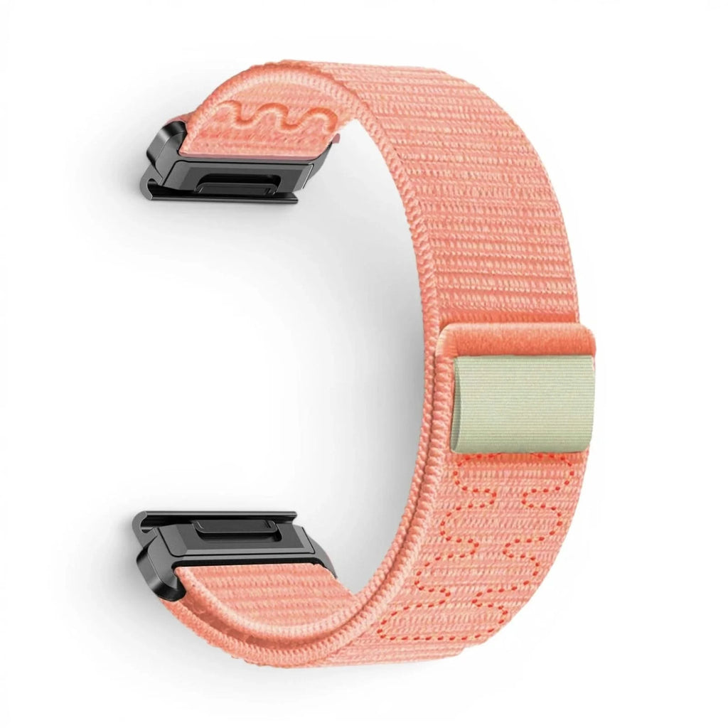 Bracelet Loop nylon rose, vue de profil 2 - Garmin QuickFit 20mm | Clipz-it