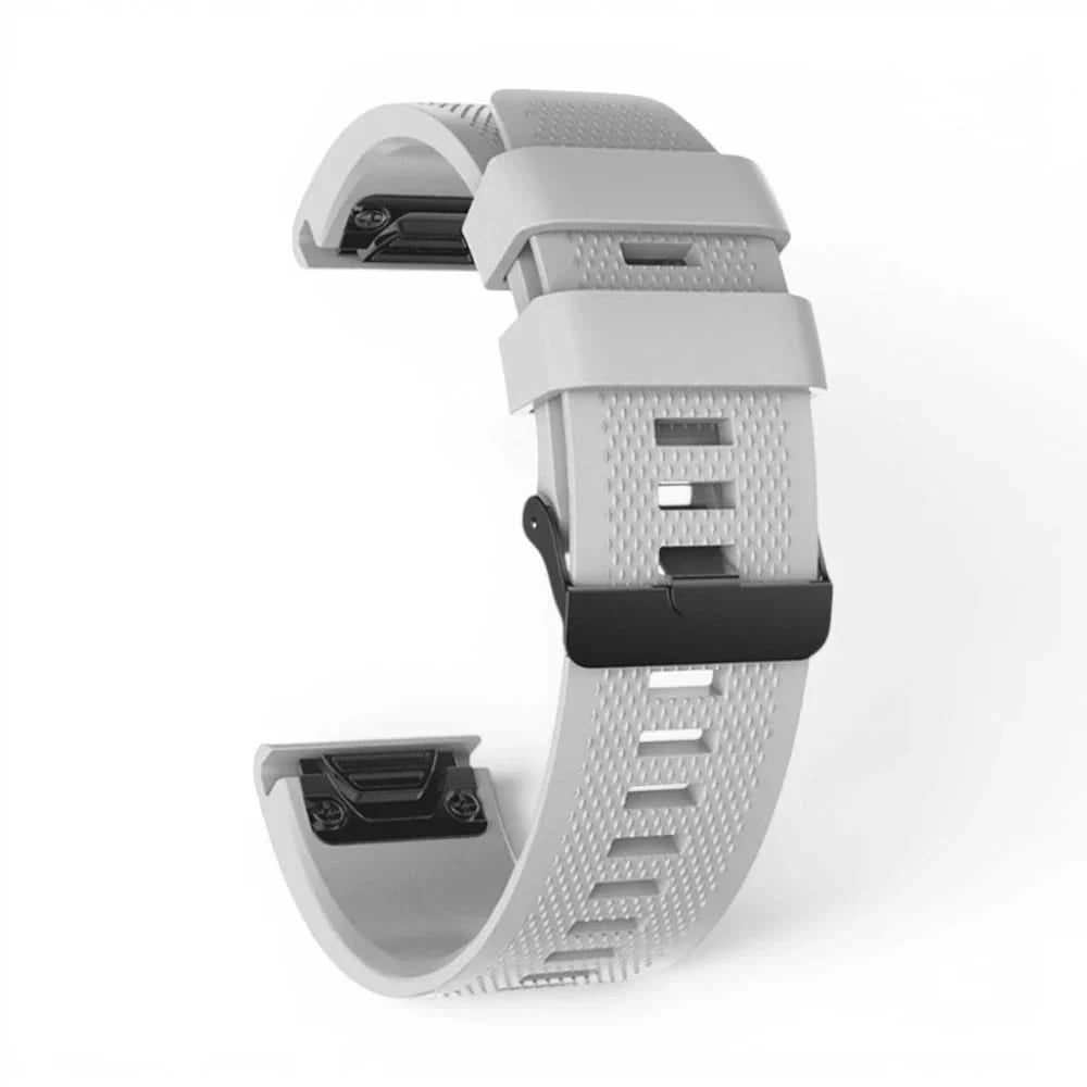 Bracelet Motion silicone gris, vue de dos - Garmin QuickFit 20mm | Clipz-it