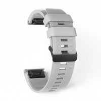 Bracelet Motion silicone gris, vue de dos - Garmin QuickFit 20mm | Clipz-it