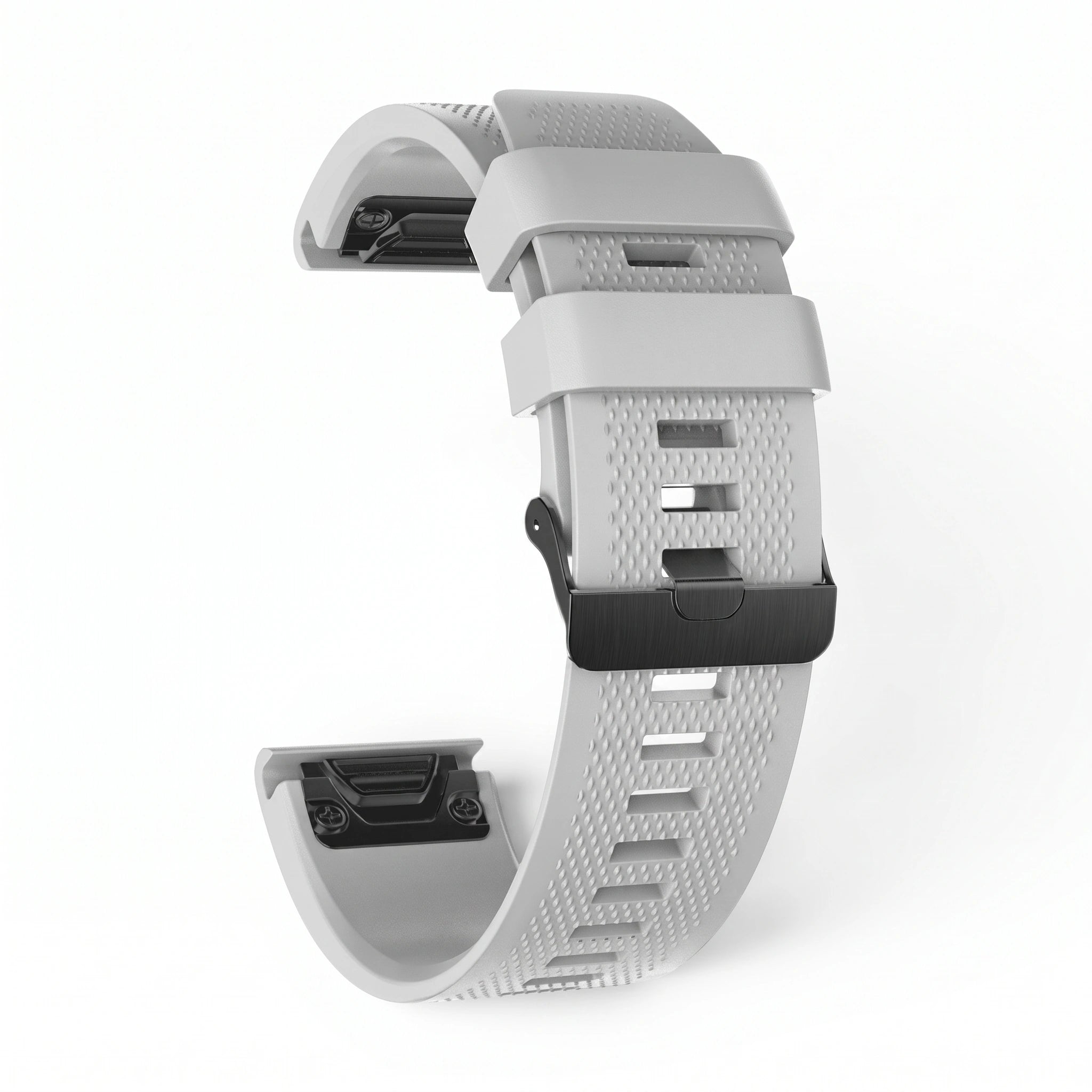 Bracelet Motion silicone gris, vue de dos - Garmin QuickFit 20mm | Clipz-it