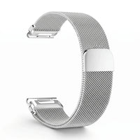 Bracelet Alvéole milanais acier argenté, vue de dos 2 - Garmin QuickFit 22mm | Clipz-it