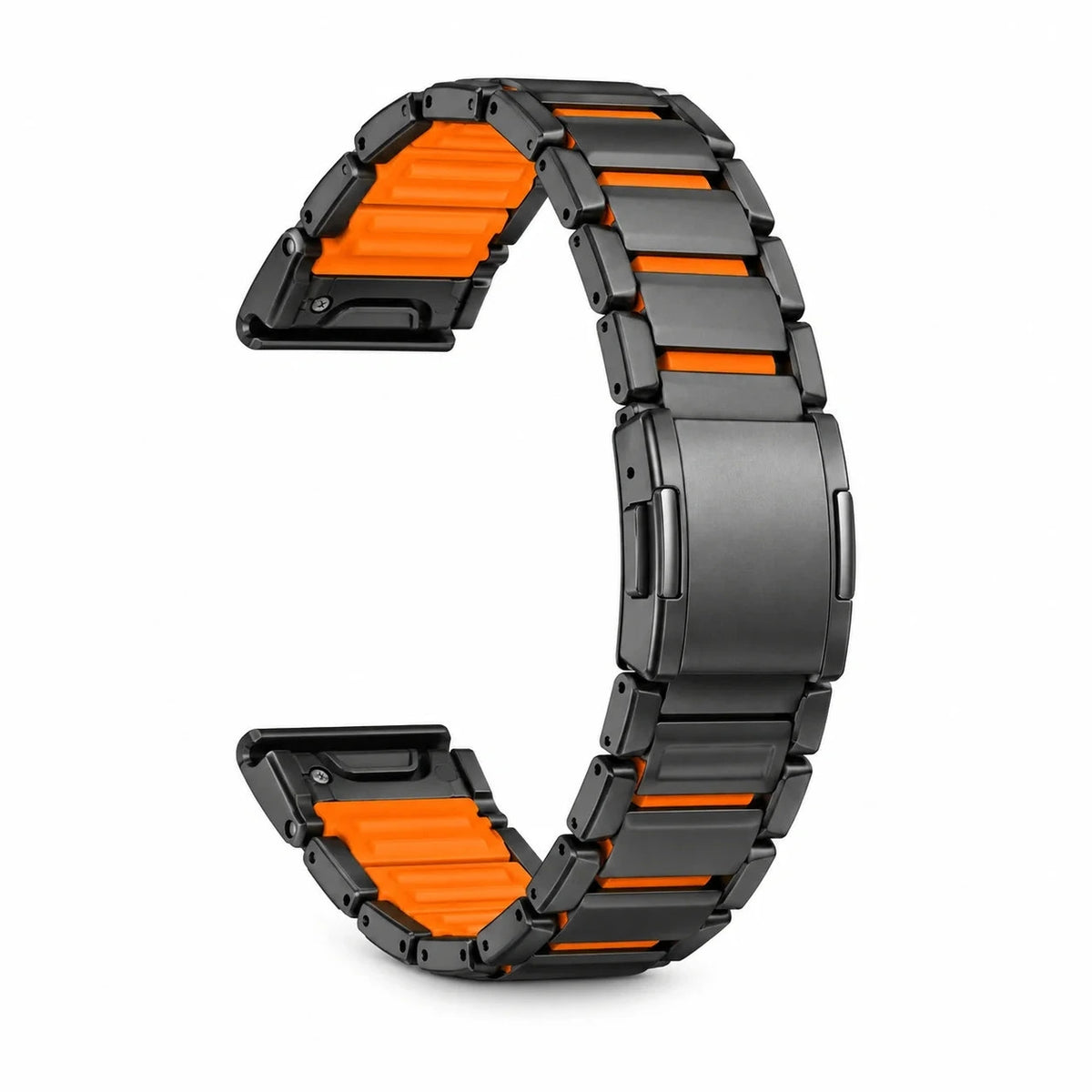 Correa Forge negro / naranja, vista 4 - Garmin QuickFit 22 mm | Clipz-it