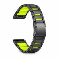Correa Forge negro / verde, vista 4 - Garmin QuickFit 22 mm | Clipz-it
