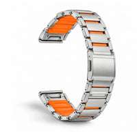 Correa Forge titanio / naranja, vista 2 - Garmin QuickFit 22 mm | Clipz-it