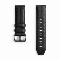 Bracelet Havane Titane cuir et titane titane, vue de dos 2 - Garmin QuickFit 22mm | Clipz-it